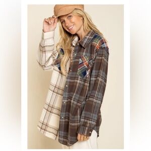 POL - Patched Plaid flannel
